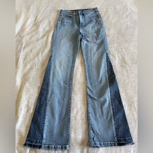 GAP Light and Dark Blue Flare Jeans